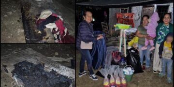 DIF Huejutla brinda apoyo solidario a familia afectada por incendio