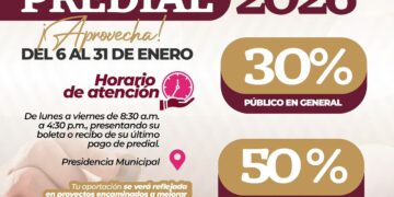 Huejutla invita a la ciudadanía a aprovechar el Descuento Predial 2026