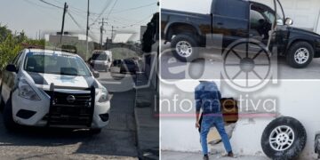 Ebrio conductor se impacta contra barda de una vivienda en Ixmiquilpan