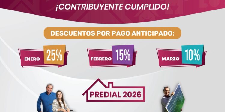 Pachuca invita a aprovechar los descuentos del predial 2026