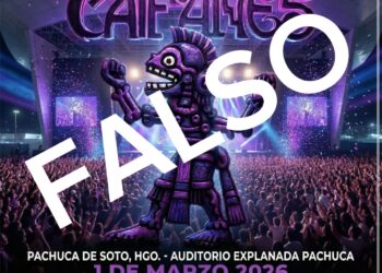 SSPH alerta sobre falso concierto de Caifanes en Pachuca y previene fraude digital