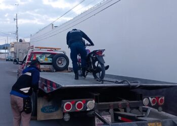 Recuperan motocicleta con reporte de robo en Pachuca
