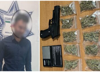 Detienen a hombre tras amenazar a personas en la vía pública en Mineral de la Reforma