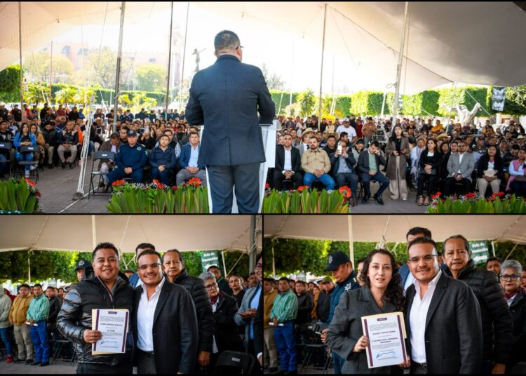 Emanuel Hernández reafirma continuidad en Ixmiquilpan durante toma de protesta de delegados municipales
