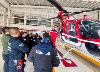 Refuerzan capacitación en rescate aéreo para fortalecer la atención a emergencias