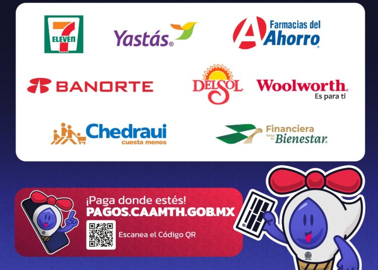 CAAMTH diversifica canales de atención para pagos en tiendas de autoservicio y plataformas digitales