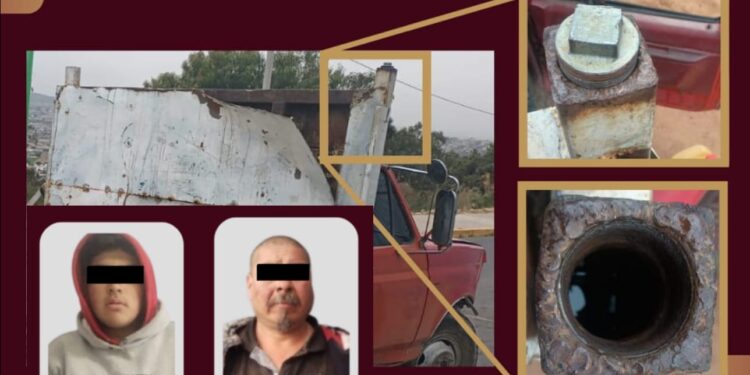 Aseguran a dos personas y decomisa huachicol tras intento de fuga en Mineral del Chico