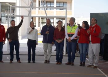 Tizayuca recibió la visita de la presidenta de la República, Claudia Sheinbaum para supervisión de obra del CBTIS 293