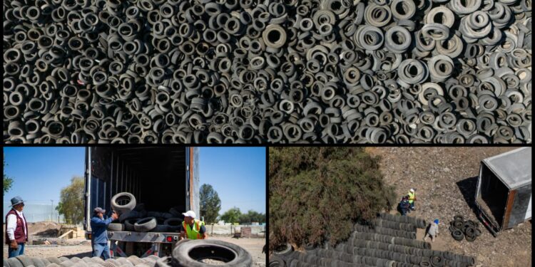 Pachuca impulsa acciones ambientales con el programa Llantatón