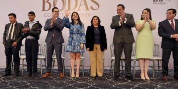 187 parejas formalizan su unión en las Bodas Colectivas 2026 en Pachuca