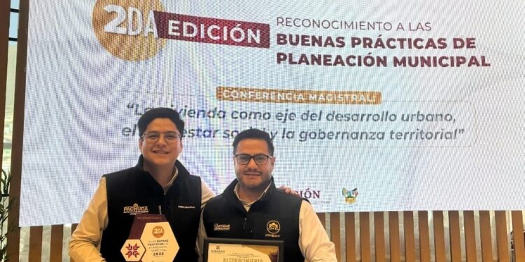 Pachuca recibe reconocimiento estatal por Buenas Prácticas de Planeación Municipal 2025