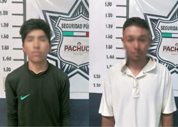 Detienen a dos personas tras operativo por robo a negocio en Pachuca