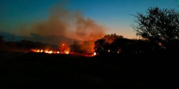 Protección Civil controla incendio en pastizales y llama a reforzar la prevención