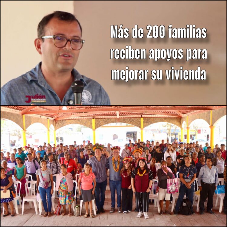 Más de 200 familias reciben apoyos para mejorar su vivienda