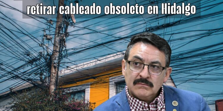 Diputado Arturo Gómez propone ley para retirar cableado obsoleto en Hidalgo