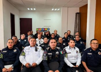 Con coordinación entre Pachuca y Turismo estatal, Jorge Reyes y Liz Quintanar impulsan capacitación policial