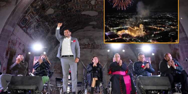 Histórica iluminación del Ex Convento de San Nicolás de Tolentino en Actopan