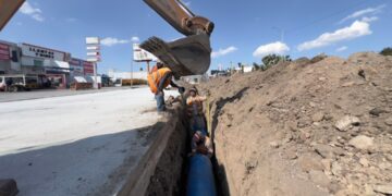 Avanzan acciones de modernización integral sobre el bulevar Santa Catarina