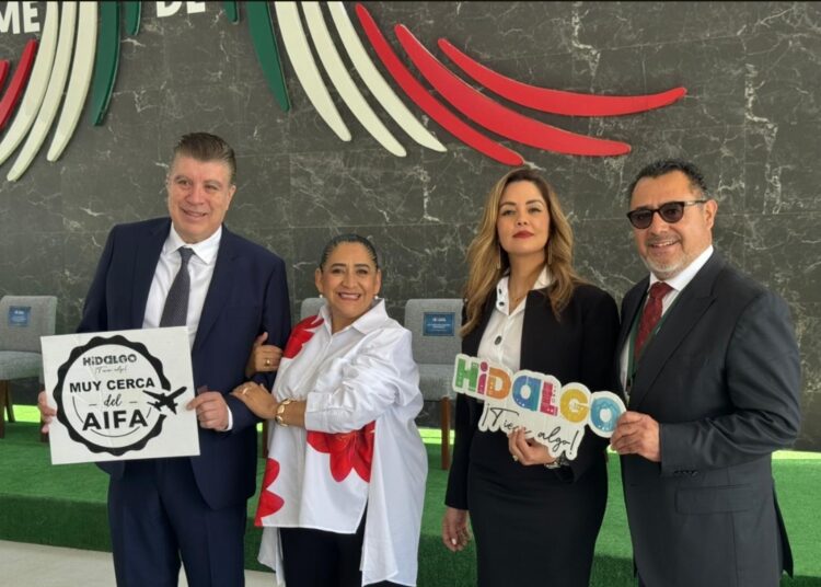 Participa Turismo de Hidalgo en el 4º Informe de Actividades del AIFA