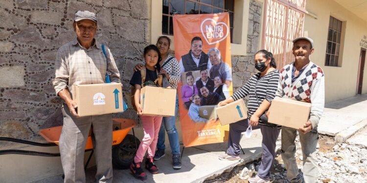 Nutriendo Tlaxiaca rompe meta: más de 8 mil despensas entregadas