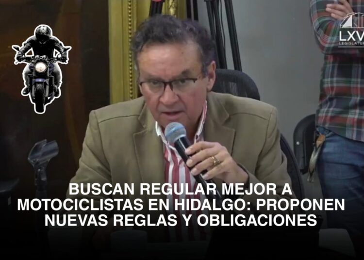 Buscan regular mejor a motociclistas en Hidalgo: proponen nuevas reglas y obligaciones