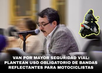 Van por mayor seguridad vial: plantean uso obligatorio de bandas reflectantes para motociclistas