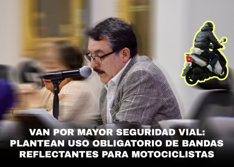 Van por mayor seguridad vial: plantean uso obligatorio de bandas reflectantes para motociclistas