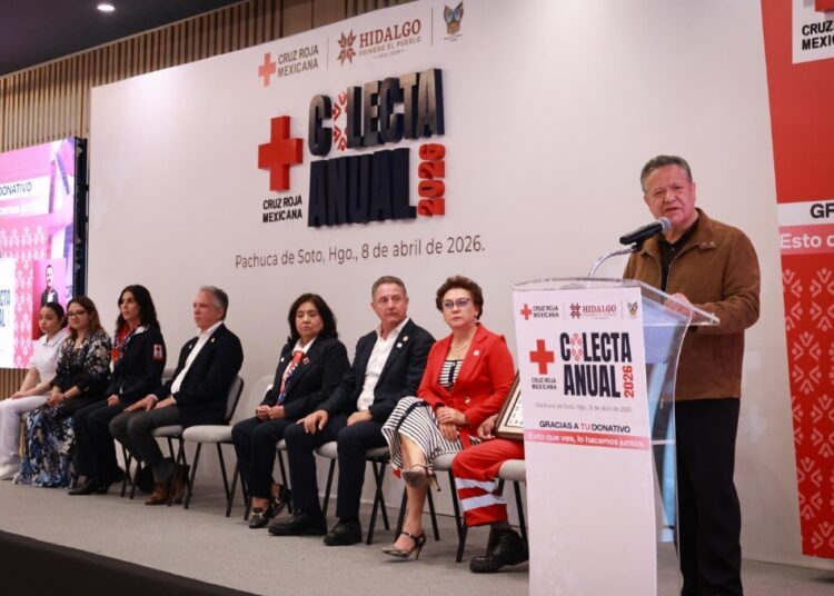 Julio Menchaca arranca Colecta Anual 2026 de la Cruz Roja en Hidalgo