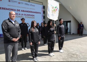 Natividad Castrejón abandera delegación hidalguense rumbo a la Olimpiada Nacional CONADE