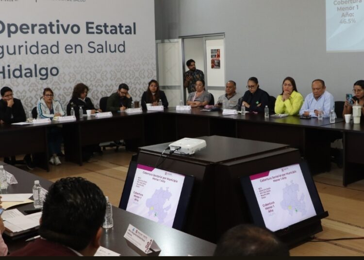 Refuerzan vigilancia epidemiológica y vacunación en Hidalgo