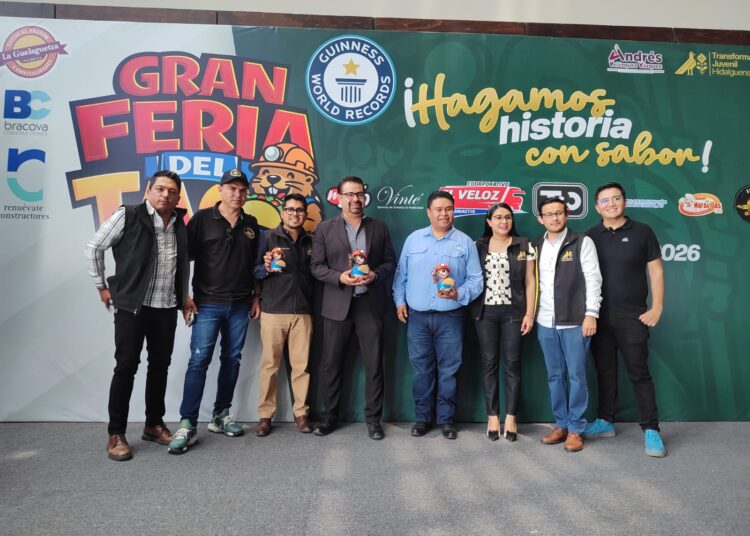 Presentan la Gran Feria del Taco Pachuca 2026; buscarán récord Guinness con monumental figura de tacos