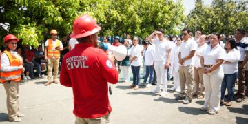 Huejutla fortalece la cultura de la prevención con el Primer Simulacro Nacional 2026