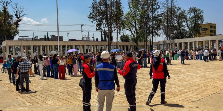 Exitosa evacuación de más de mil personas en el Primer Simulacro Nacional 2026 realizado en Tizayuca