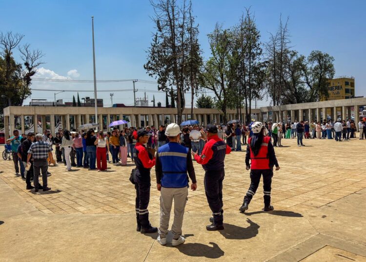 Exitosa evacuación de más de mil personas en el Primer Simulacro Nacional 2026 realizado en Tizayuca