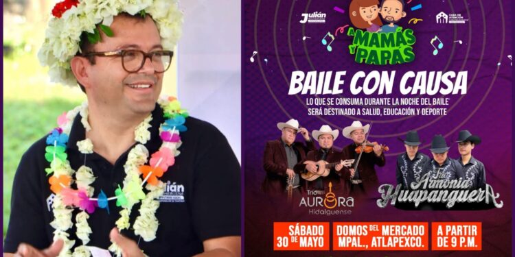 Julián Nochebuena anuncia baile “con causa” en Atlapexco; lo recaudado será destinado a salud, educación y deporte