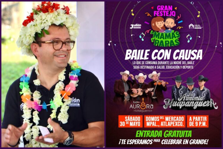 Julián Nochebuena anuncia baile “con causa” en Atlapexco; lo recaudado será destinado a salud, educación y deporte
