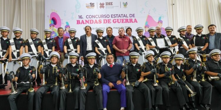 Realiza IHE concurso estatal de bandas de guerra