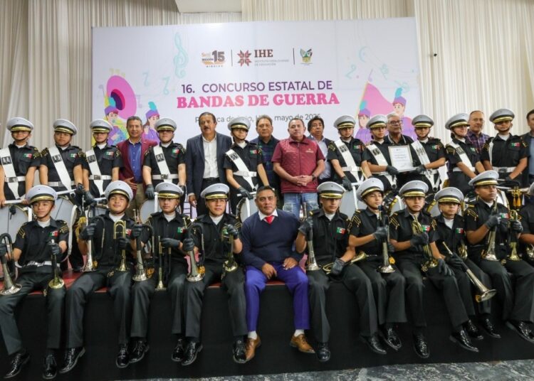 Realiza IHE concurso estatal de bandas de guerra