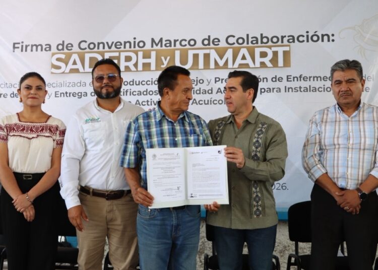 Saderh acuerda con Utmart impulsar sector acuícola en Hidalgo