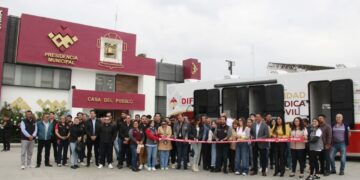 Unidad médica movil en Mineral de la Reforma