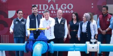 Julio Menchaca presenta resultados que transforman el abasto de agua potable en la Zona Metropolitana de Pachuca