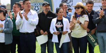 Hidalgo avanza con la construcción de 27 canchas de fútbol del programa Mundial Social México 2026