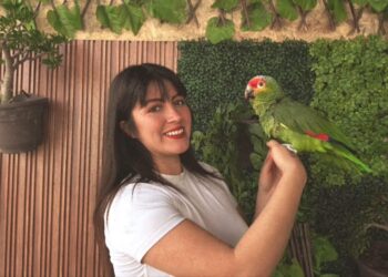 Viaja estudiante Garza a Ecuador para rehabilitar loros silvestres