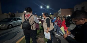 Garantizan protección social en Tizayuca mediante brigadas de asistencia y diagnósticos económicos en zonas afectadas por lluvias