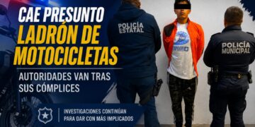 Detienen a presunto implicado en robo de motocicletas; investigan a más posibles responsables
