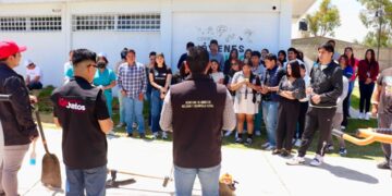 Juventudes de Hidalgo se suman a Tequios por la Paz en Zapotlán de Juárez
