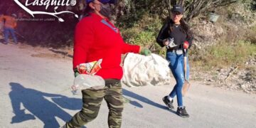 Realizan faena comunitaria para mejorar caminos en San Miguel, Tasquillo