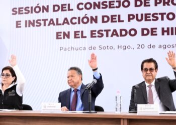 Gobierno de Hidalgo y CNPC instalan Puesto de Comando para enfrentar temporada de lluvias