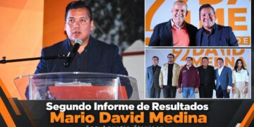 Mario David Medina rindió cuentas sobre avances y proyectos para San Agustín Tlaxiaca